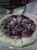 Pizza chocolate almond