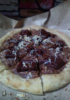 Foto resep Pizza chocolate almond