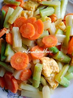 Foto resep Telur Dadar Tumis Sayur
