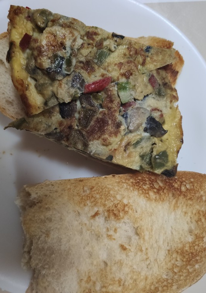 Una foto de Tortilla de verduras