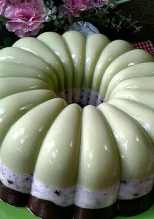 Foto resep Puding alpukat oreo coklat🍮🍐#bikinramadhanberkesan