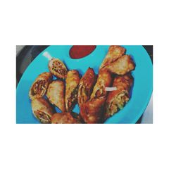 A picture of Veg spring rolls.