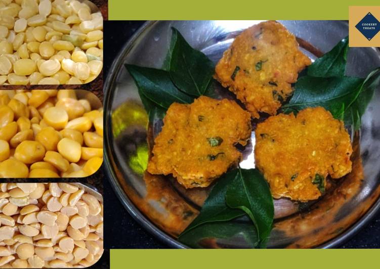 Recipe of Ultimate Mupparuppu Vadai