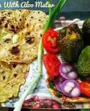 Stuffed Capsicum With Aloo Matar