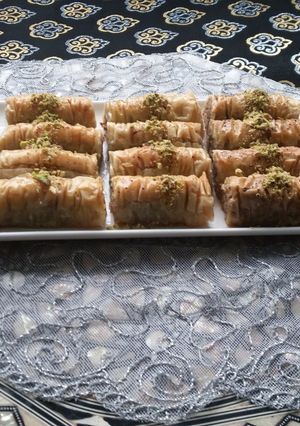 صورة لوصفة بقلاوة ملفوفة (برمة) مذااااق لا يقاوم سهلة التحضيير
