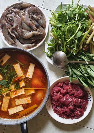 Hình của món Lẩu Thái.
