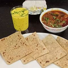 A picture of Wheat Bran Flour, Besan Roti.