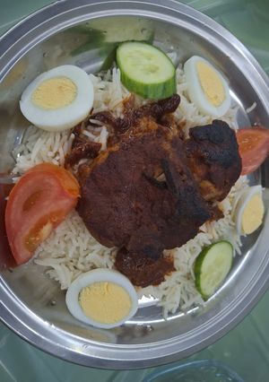 صورة لوصفة الرز المديني