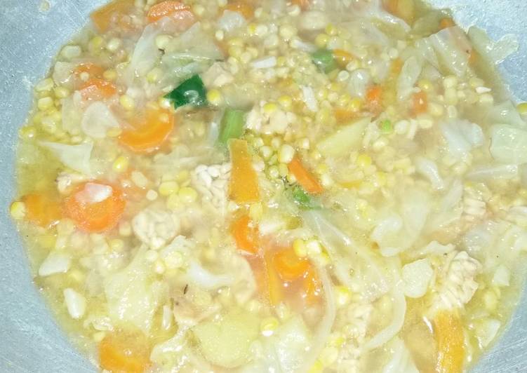 Tumis sayur sop nikmat