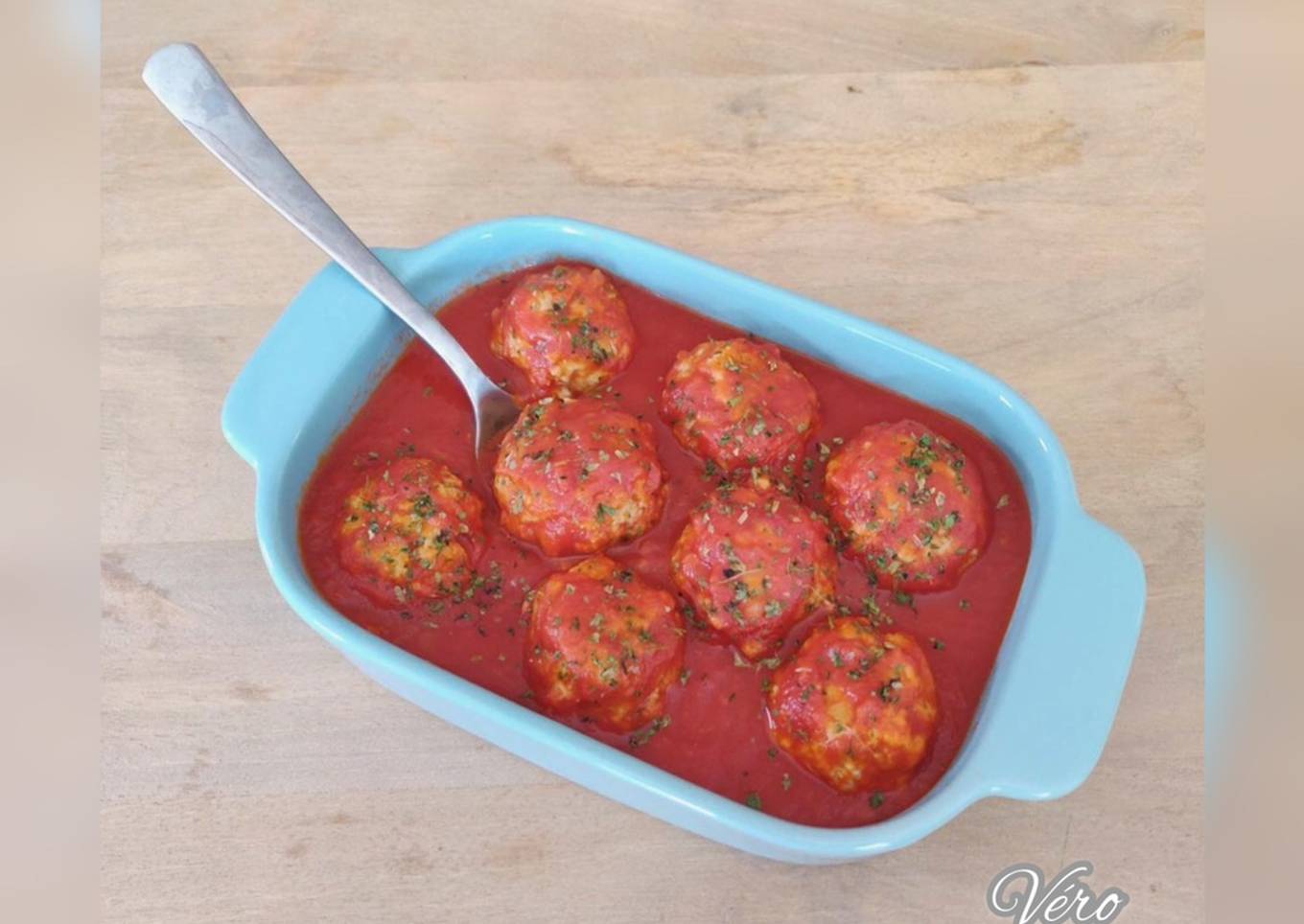 Boulette de poulet à la tomate