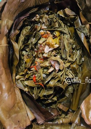 Foto resep Pepes Sayur Singkong Ikan Asin