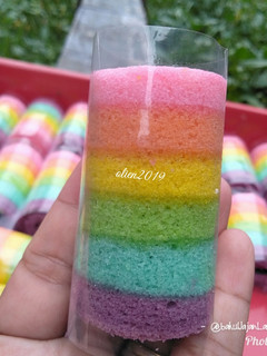 Foto resep Mini rainbow roll cake