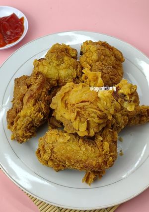 Foto resep Tips Ayam Goreng Kfc KW Super Keriting dan Kriuk