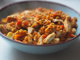 Lentejas al curry y cúrcuma