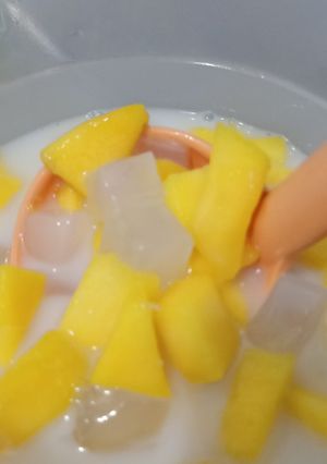 Foto resep 2. Sweet Milky Manggo🥛🥭