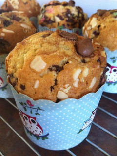 Foto resep Chocolate Chip Almond Muffins