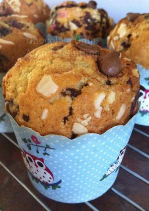 Foto resep Chocolate Chip Almond Muffins