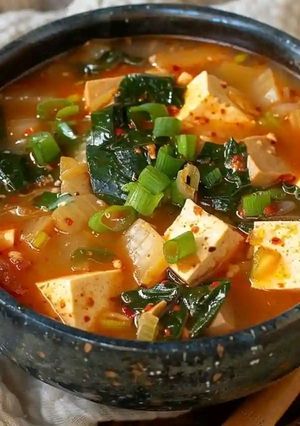 A picture of Korean Tofu Soup Recipe.