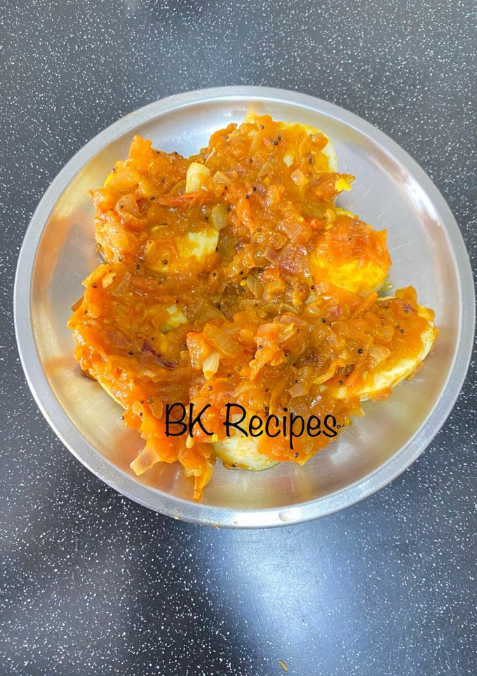 ஈசி முட்டை மசாலா (Easy muttai masala recipe in tamil) செய்முறை முக்கிய புகைப்படம்