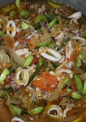 Foto resep Cumi pete pedas