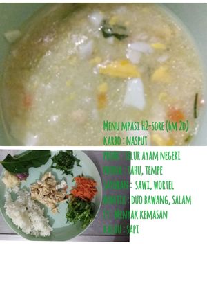 Foto resep Mpasi H2-sore