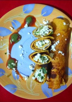A picture of Besan cheela.