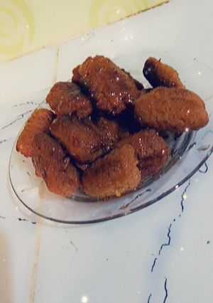 صورة لوصفة حلوى السكرفاج المعسلة