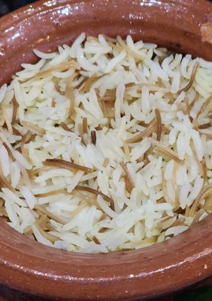 صورة لوصفة رز بالشعيرية