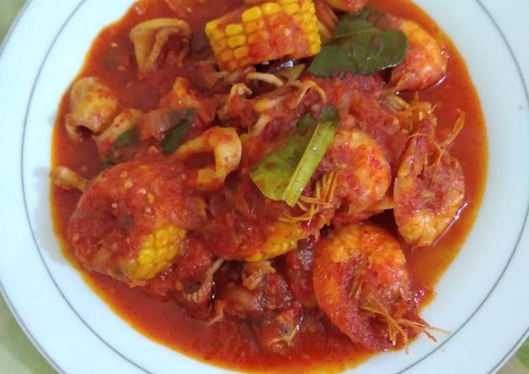 Resep Cumi Udang Saus Padang, Sempurna