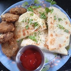 A picture of Spicy Chatpata Aloo Naan.