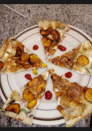 A picture of Simple plantain fritatta.