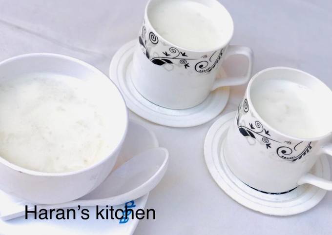 Recipe of Quick Milk and coconut milk pudding