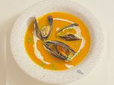 Velouté de potimarron /carottes aux moules