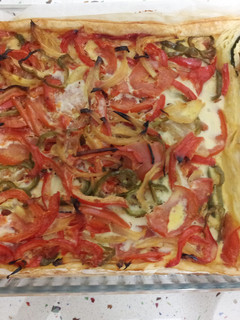 Una foto de Quiche vegetal