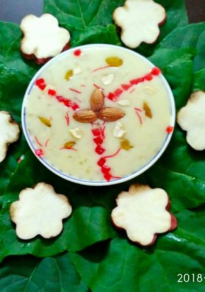 A picture of Sweet potato and sago kheer.