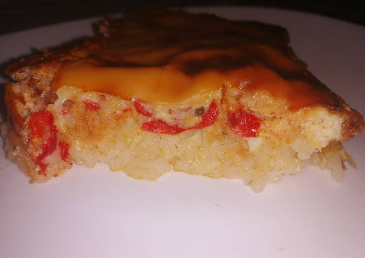 Arroz gratinado en mambo