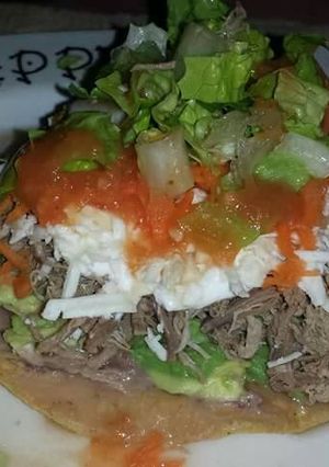 Una foto de Tostadas de Res