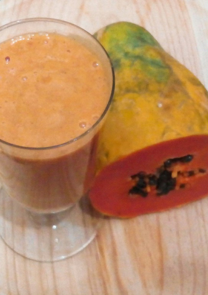 Una foto de Jugo de papaya con chía