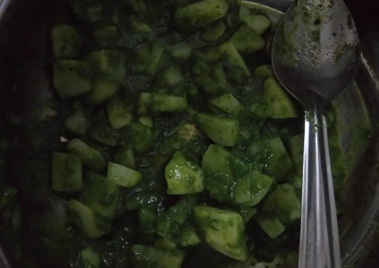 Step-by-Step Guide to Prepare Super Quick Homemade Dhaniya aloo chaat..