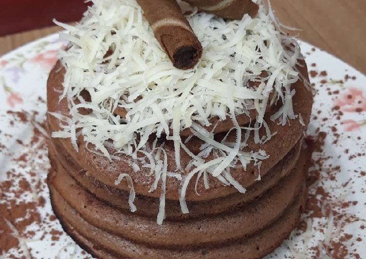 makanan Pancake 🥞 Coklat Keju yang Sempurna