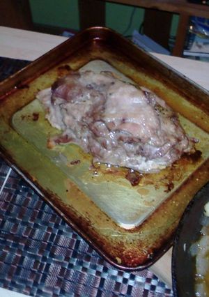 Una foto de Carne al horno para shawarma