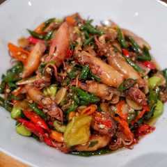 A picture of Tumis Cumi Asin Cabe Hijau Pete.