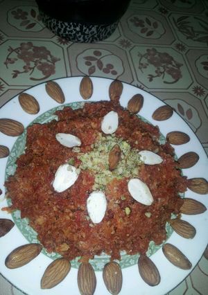 A picture of Gajar ka halwa.