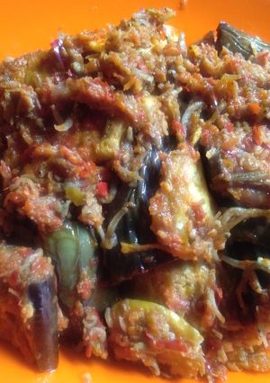 Foto resep Sambal terong, teri, telur