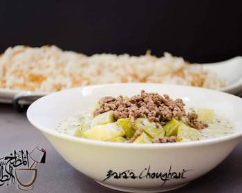 Fresh, Making Recipe Zucchini_and_meat_yougurt_stew Khyariyeh Restaurant Style