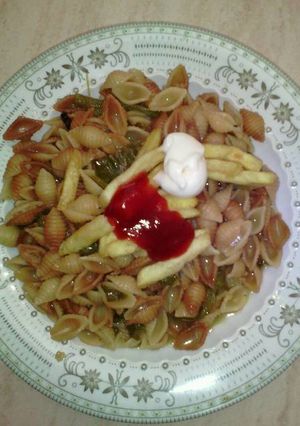 صورة لوصفة مكرونة محمرة