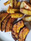 Kabutia, papás y batatas doble cocción