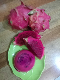Foto resep Puding buah naga