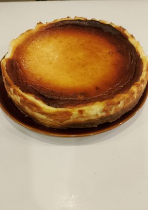 Una foto de Tarta de queso con toque de limón Thermomix