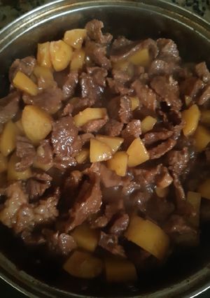 Foto resep Masak Daging teriyaki kentang